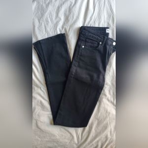 Zara Black High Waist Skinny Flare Jeans